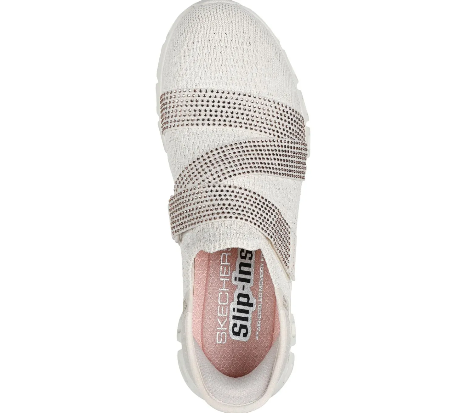 Hands Free Slip-Ins|Casual Sneakers<SKECHERS Slip-ins: Glide-Step - High Shine NATURAL / GOLD