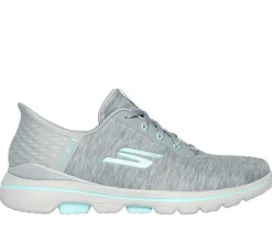 Hands Free Slip-Ins<SKECHERS Slip-ins: GO GOLF WALK 5 - Slip-Ins GRAY / AQUA