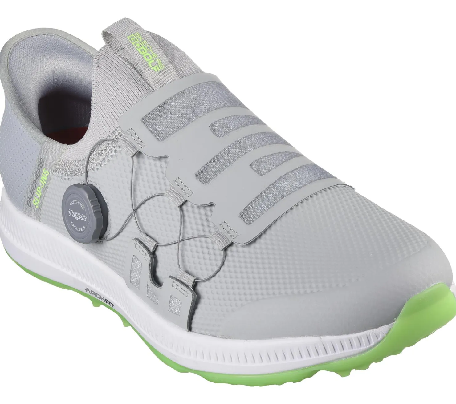 Hands Free Slip-Ins<SKECHERS Slip-ins: GO GOLF Elite 5 - Slip 'In GRAY / LIME