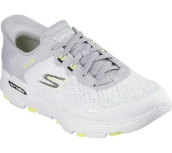 Hands Free Slip-Ins|Athletic Sneakers<SKECHERS Slip-ins: GO RUN 7.0 - Hero Shot WHITE / GRAY