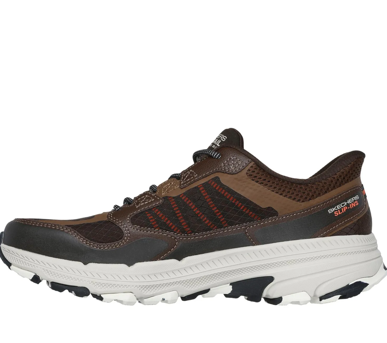 Hands Free Slip-Ins|Athletic Sneakers<SKECHERS Slip-ins: GO RUN Trail Altitude 2.0 - Rocky Hill BROWN / ORANGE