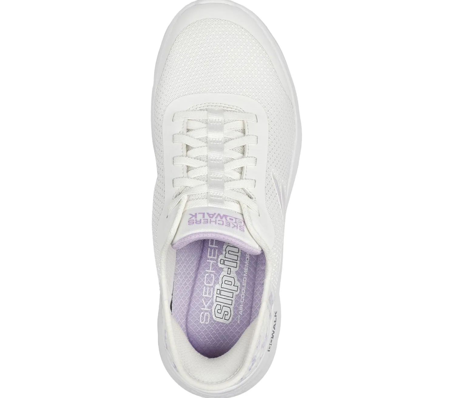 Hands Free Slip-Ins|Athletic Sneakers<SKECHERS Slip-ins: GO WALK Flex - Eva NATURAL / PURPLE