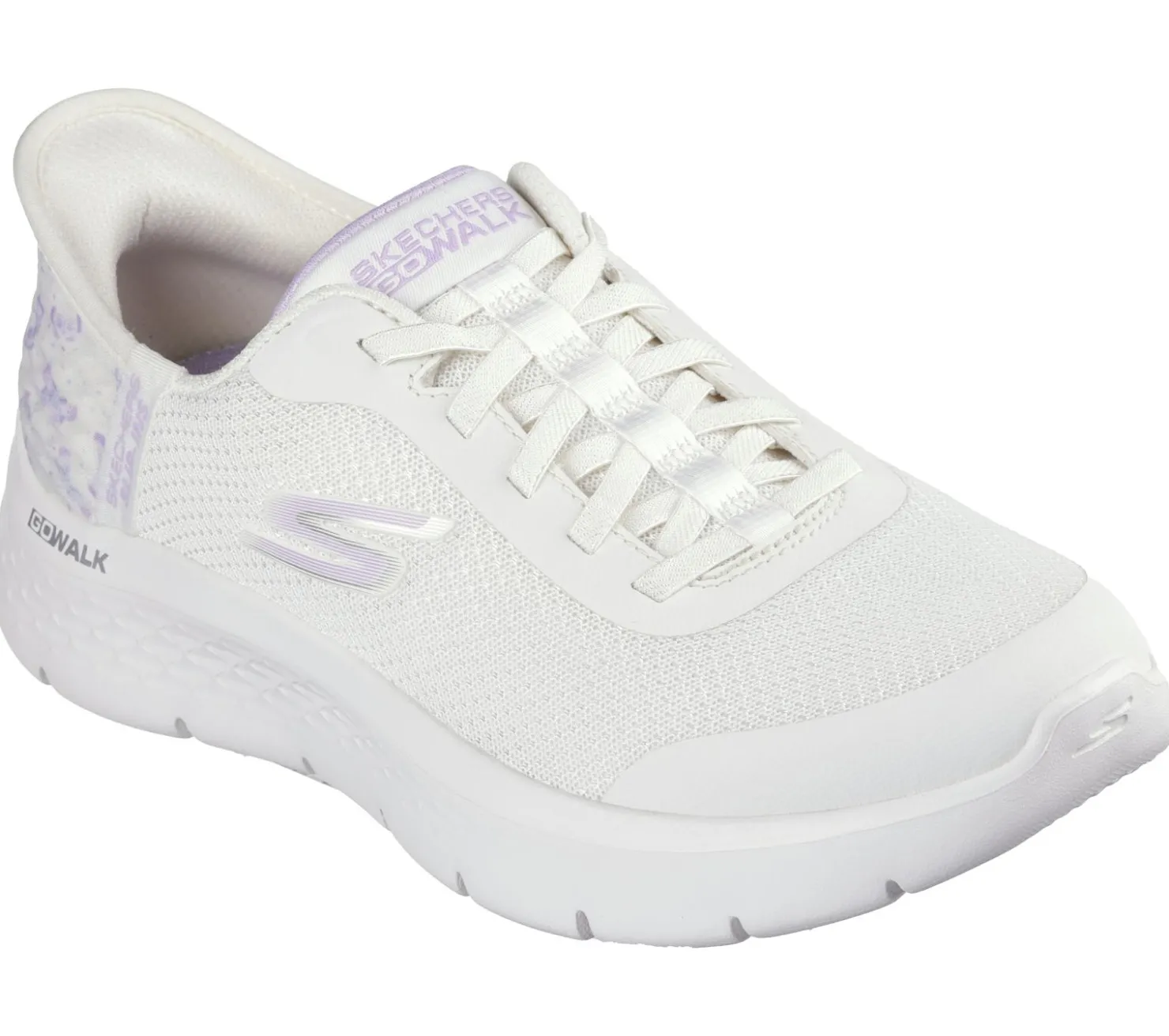 Hands Free Slip-Ins|Athletic Sneakers<SKECHERS Slip-ins: GO WALK Flex - Eva NATURAL / PURPLE
