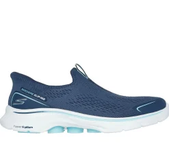 Hands Free Slip-Ins|Athletic Sneakers<SKECHERS Slip-ins: GO WALK 7 - Sarai NAVY / AQUA