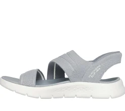 Hands Free Slip-Ins|Sandals<SKECHERS Slip-ins: GO WALK Flex Sandal - Enticing GRAY