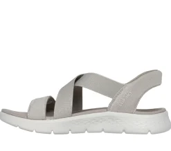 Hands Free Slip-Ins|Sandals<SKECHERS Slip-ins: GO WALK Flex Sandal - Glimmer TAUPE