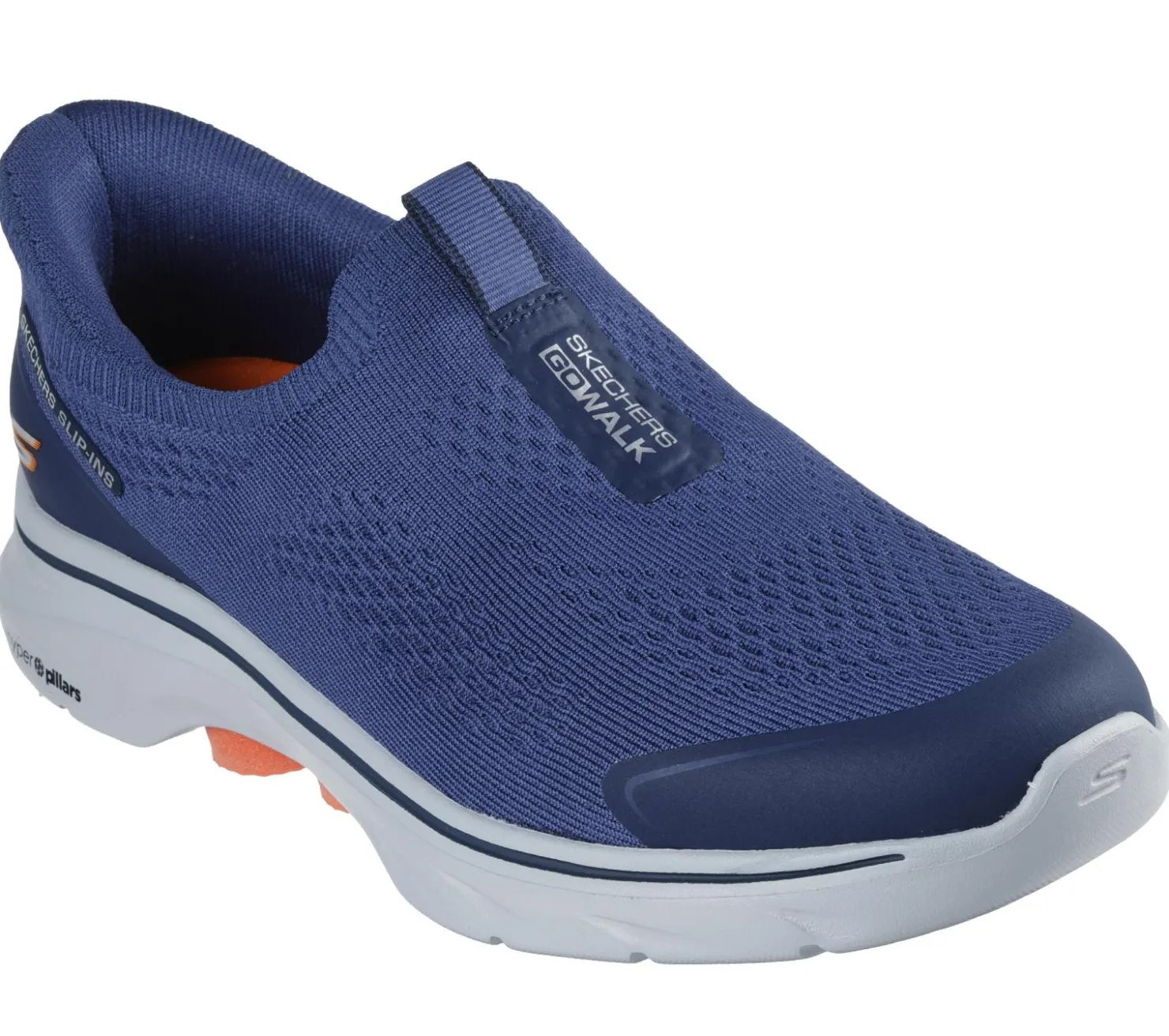 Athletic Sneakers|Hands Free Slip-Ins<SKECHERS Slip-ins: GO WALK 7 - Easy On Evolution NAVY