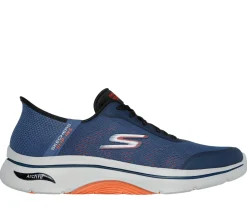 Hands Free Slip-Ins|Casual Sneakers<SKECHERS Slip-ins: GO WALK Arch Fit 2.0 - Simplicity 2.5 NAVY / ORANGE