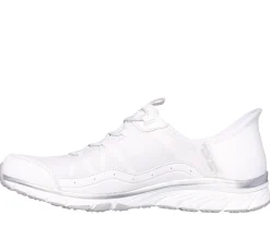 Hands Free Slip-Ins|Casual Sneakers<SKECHERS Slip-ins: Gratis Sport - Leisurely WHITE / SILVER