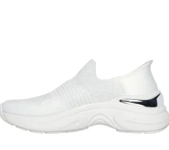 Hands Free Slip-Ins|Casual Sneakers<SKECHERS Slip-ins: Hazel - Priya WHITE / SILVER