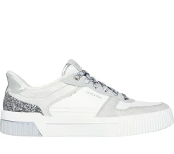 Hands Free Slip-Ins|Casual Sneakers<SKECHERS Slip-ins: Jade - Radiant Roar WHITE / SILVER