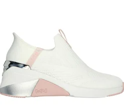 Wedges|Hands Free Slip-Ins<SKECHERS Slip-ins Mark Nason: A Wedge - Crecent WHITE / PINK