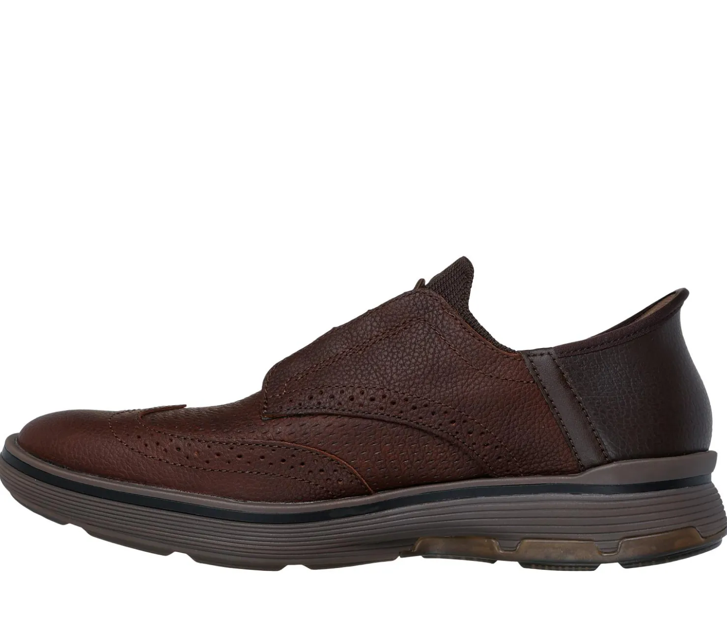 Dress Shoes|Hands Free Slip-Ins<SKECHERS Slip-ins Mark Nason: Casual Glide Cell RED / BROWN
