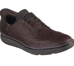 Dress Shoes|Hands Free Slip-Ins<SKECHERS Slip-ins Mark Nason: Casual Glide Cell RED / BROWN