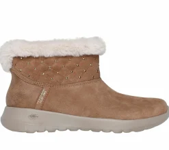Hands Free Slip-Ins|Boots<SKECHERS Slip-ins: On-the-GO Joy - Cozy Shimmer CHESTNUT