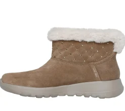 Hands Free Slip-Ins|Boots<SKECHERS Slip-ins: On-the-GO Joy - Cozy Shimmer CHESTNUT