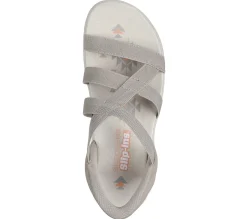 Hands Free Slip-Ins|Sandals<SKECHERS Slip-ins: Reggae Slim - Stretch Flex TAUPE