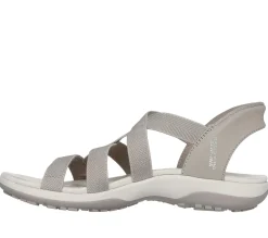 Hands Free Slip-Ins|Sandals<SKECHERS Slip-ins: Reggae Slim - Stretch Flex TAUPE