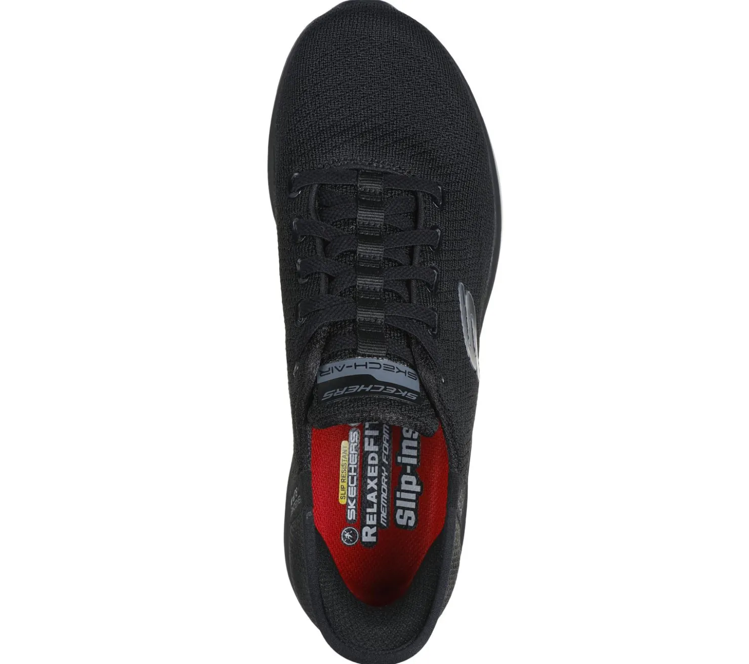 Work & Safety|Hands Free Slip-Ins<SKECHERS Slip-ins Relaxed Fit Work: Skech-Air Slip-Resistant - Lorvol BLACK
