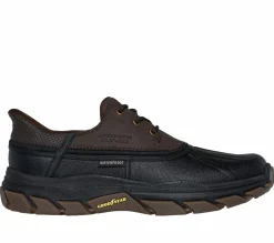 Hands Free Slip-Ins|Casual Sneakers<SKECHERS Slip-ins Relaxed Fit: Respected - Jace CHOCOLATE / BLACK