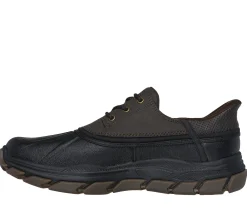 Hands Free Slip-Ins|Casual Sneakers<SKECHERS Slip-ins Relaxed Fit: Respected - Jace CHOCOLATE / BLACK