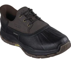 Hands Free Slip-Ins|Casual Sneakers<SKECHERS Slip-ins Relaxed Fit: Respected - Jace CHOCOLATE / BLACK