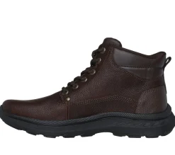 Hands Free Slip-Ins|Boots<SKECHERS Slip-ins Relaxed Fit: Pollard - Waylon RED / BROWN