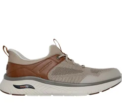 Hands Free Slip-Ins|Casual Sneakers<SKECHERS Slip-ins Relaxed Fit: Arch Crosser - Emeric TAUPE / BROWN