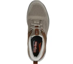 Hands Free Slip-Ins|Casual Sneakers<SKECHERS Slip-ins Relaxed Fit: Arch Crosser - Emeric TAUPE / BROWN