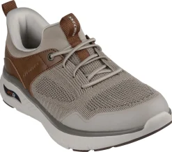 Hands Free Slip-Ins|Casual Sneakers<SKECHERS Slip-ins Relaxed Fit: Arch Crosser - Emeric TAUPE / BROWN