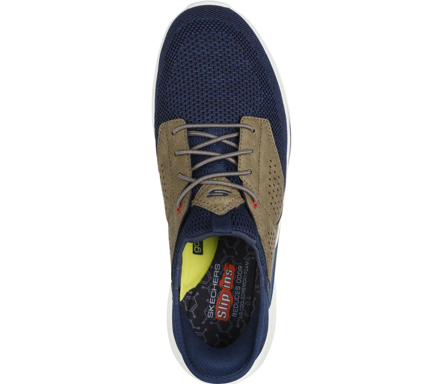 Hands Free Slip-Ins|Casual Sneakers<SKECHERS Slip-ins Relaxed Fit: Slade - Caster NAVY / TAN