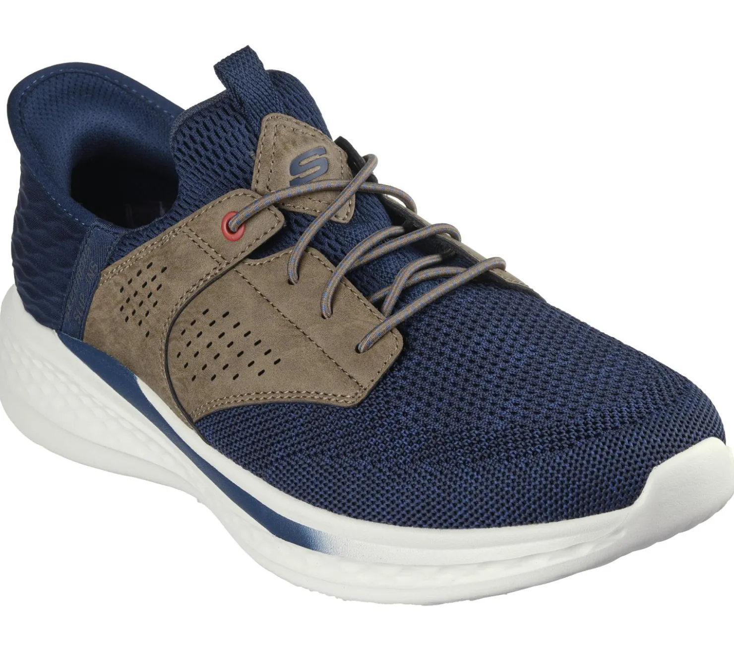 Hands Free Slip-Ins|Casual Sneakers<SKECHERS Slip-ins Relaxed Fit: Slade - Caster NAVY / TAN