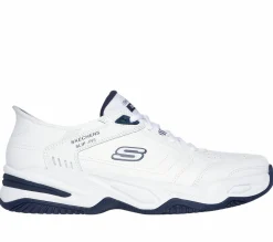 Hands Free Slip-Ins|Athletic Sneakers<SKECHERS Slip-ins RF: Durham - Delvor WHITE / NAVY