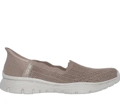 Hands Free Slip-Ins|Flats<SKECHERS Slip-ins: Seager - Believe It DARK TAUPE