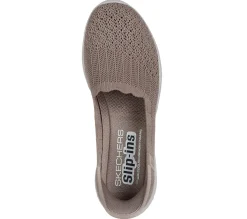 Hands Free Slip-Ins|Flats<SKECHERS Slip-ins: Seager - Believe It DARK TAUPE