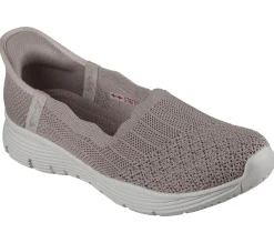 Hands Free Slip-Ins|Flats<SKECHERS Slip-ins: Seager - Believe It DARK TAUPE