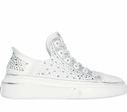 Hands Free Slip-Ins|Casual Sneakers<SKECHERS Slip-ins: Snoop One - Rhine-Stoned WHITE