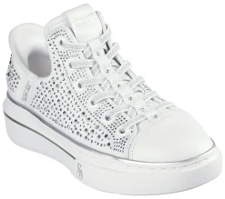 Hands Free Slip-Ins|Casual Sneakers<SKECHERS Slip-ins: Snoop One - Rhine-Stoned WHITE
