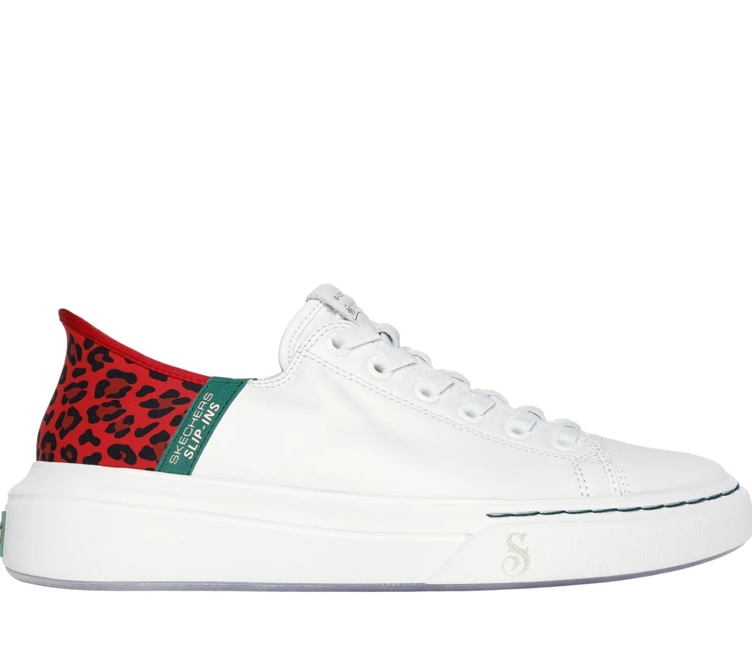 Hands Free Slip-Ins|Casual Sneakers<SKECHERS Slip-ins: Snoop One - Low-G Leather WHITE / RED