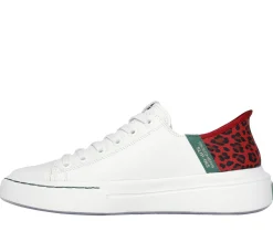 Hands Free Slip-Ins|Casual Sneakers<SKECHERS Slip-ins: Snoop One - Low-G Leather WHITE / RED