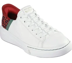 Hands Free Slip-Ins|Casual Sneakers<SKECHERS Slip-ins: Snoop One - Low-G Leather WHITE / RED