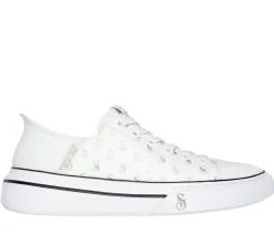 Hands Free Slip-Ins|Casual Sneakers<SKECHERS Slip-ins: Snoop One - Low Dogg S-Print WHITE / GOLD