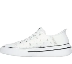 Hands Free Slip-Ins|Casual Sneakers<SKECHERS Slip-ins: Snoop One - Low Dogg S-Print WHITE / GOLD