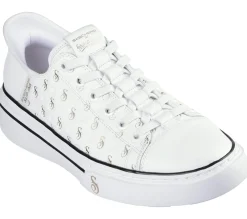 Hands Free Slip-Ins|Casual Sneakers<SKECHERS Slip-ins: Snoop One - Low Dogg S-Print WHITE / GOLD