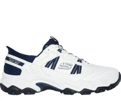 Athletic Sneakers|Hands Free Slip-Ins<SKECHERS Slip-ins: Stamina AT - Swift Fusion WHITE / NAVY