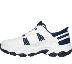 Athletic Sneakers|Hands Free Slip-Ins<SKECHERS Slip-ins: Stamina AT - Swift Fusion WHITE / NAVY