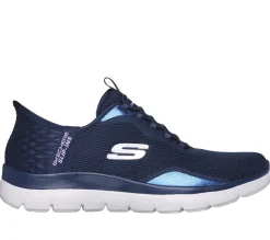 Hands Free Slip-Ins|Athletic Sneakers<SKECHERS Slip-ins: Summits - Smooth Strides NAVY / LAVENDER