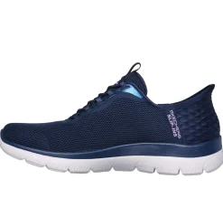 Hands Free Slip-Ins|Athletic Sneakers<SKECHERS Slip-ins: Summits - Smooth Strides NAVY / LAVENDER