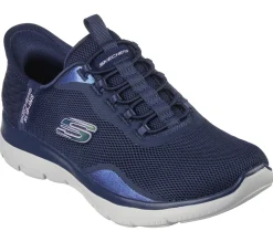 Hands Free Slip-Ins|Athletic Sneakers<SKECHERS Slip-ins: Summits - Smooth Strides NAVY / LAVENDER
