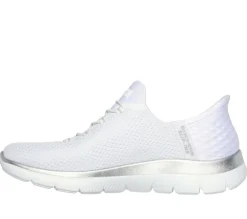 Hands Free Slip-Ins|Athletic Sneakers<SKECHERS Slip-ins: Summits - Diamond Dream WHITE / SILVER
